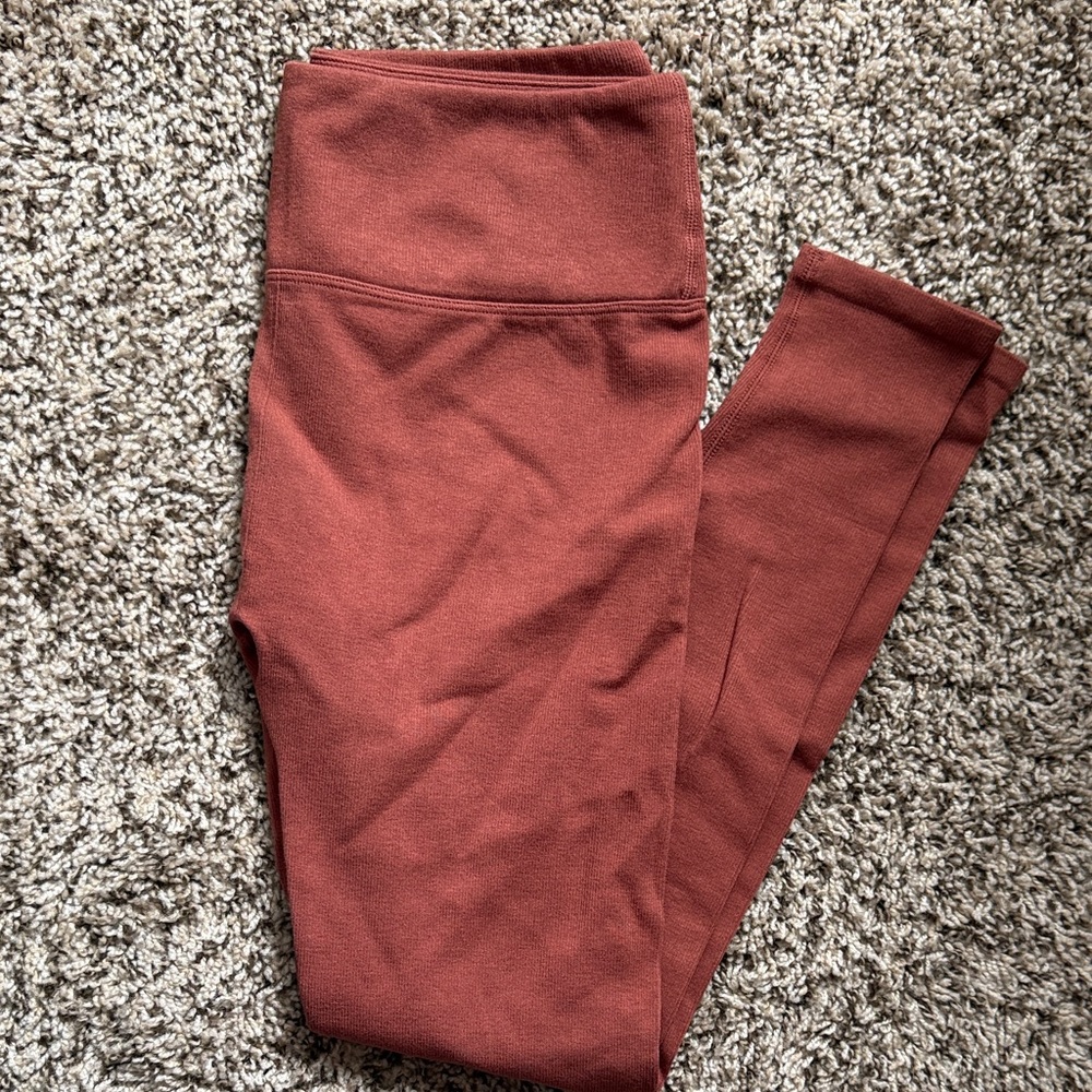 NWT Fabletics burnt orange leggings size large
